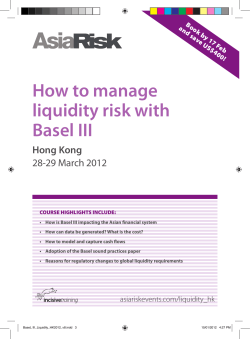 How to manage liquidity risk with Basel III Hong Kong