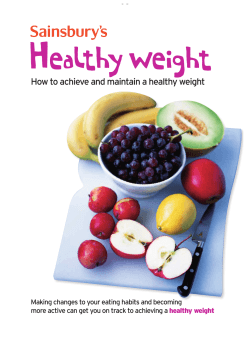 Healthy weight How to achieve and maintain a healthy weight