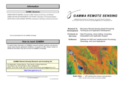 Information GAMMA  Brochures