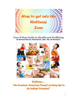 How to get into the Wellness Zone ,,,,