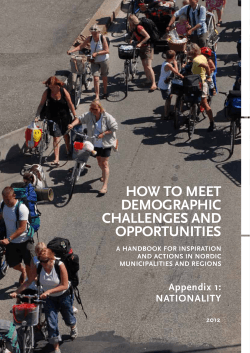 HOW TO MEET DEMOGRAPHIC CHALLENGES AND OPPORTUNITIES