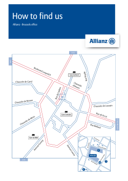 How to find us Allianz - Brussels office