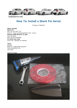 How To: Install a Shark Fin Aerial Courtesy of