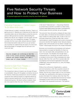 Five Network Security Threats and How to Protect Your Business