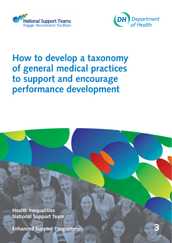 How to develop a taxonomy of general medical practices performance development