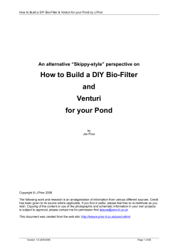 How to Build a DIY Bio-Filter and Venturi for your Pond