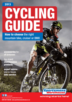 CYCLING GuIde How to choose mountain bike, cruiser or BMX