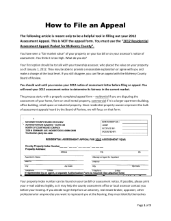 How to File an Appeal