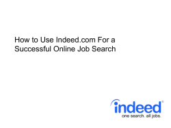 How to Use Indeed.com For a Successful Online Job Search
