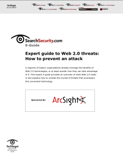 Expert guide to Web 2.0 threats: How to prevent an attack  E-Guide