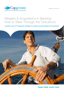 Mergers &amp; Acquisitions in Banking: How to Steer Through the Turbulence