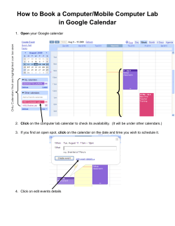 How to Book a Computer/Mobile Computer Lab in Google Calendar