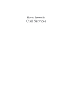 Civil Services How to Succeed in