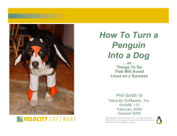 How To Turn a Penguin Into a Dog Phil Smith III