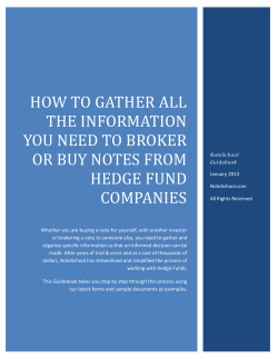 HOW TO GATHER ALL THE INFORMATION YOU NEED TO BROKER