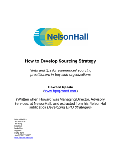 How to Develop Sourcing Strategy