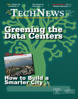 Greening the Data Centers How to Build a Smarter City