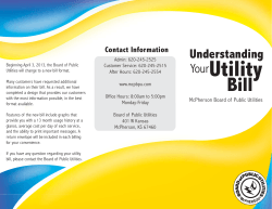 Utility Bill Understanding Your