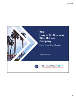 206: How to Do Business With McLane Company