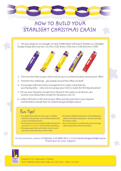 HOW TO BUILD YOUR STARLIGHT CHRISTMAS CHAIN