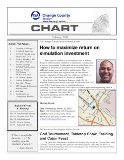 How to maximize return on simulation investment February   2010