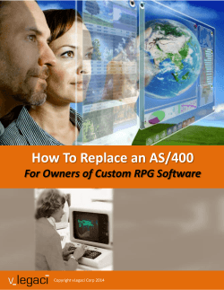 How To Replace an AS/400 For Owners of Custom RPG Software