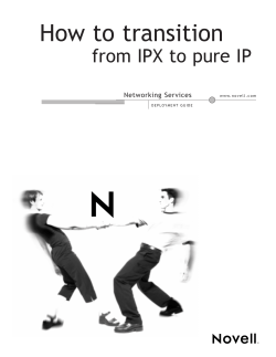How to transition from IPX to pure IP Networking Services