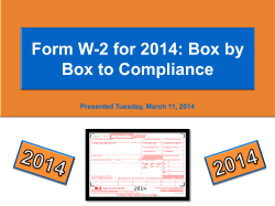 Presented Tuesday, March 11, 2014 1 ©The Payroll Advisor, 2014
