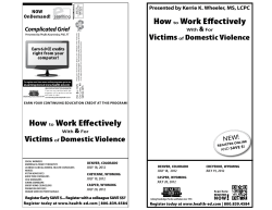 How Work Effectively ! Victims