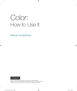 Color: How to Use It Marcie Cooperman