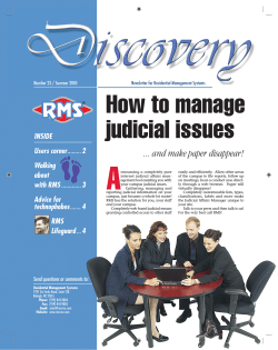 A How to manage judicial issues ... and make paper disappear!