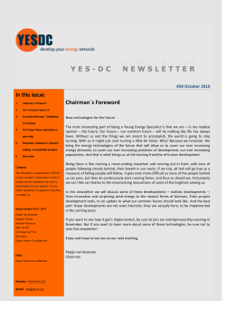 Chairman´s Foreword