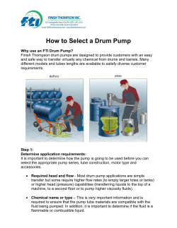 How to Select a Drum Pump