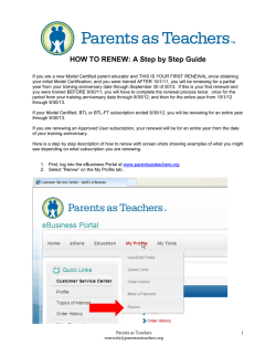 HOW TO RENEW: A Step by Step Guide