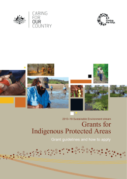Grants for Indigenous Protected Areas Grant guidelines and how to apply