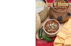 Bringing It Home ■ HOW-TO SOUTHWEST FLAVOR