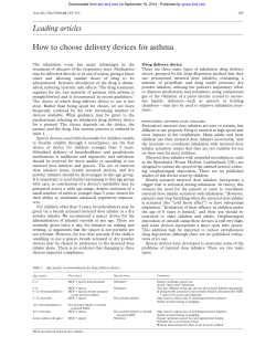 Leading articles How to choose delivery devices for asthma