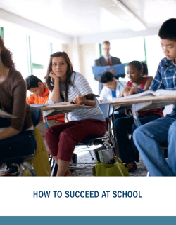 HOW TO SUCCEED AT SCHOOL