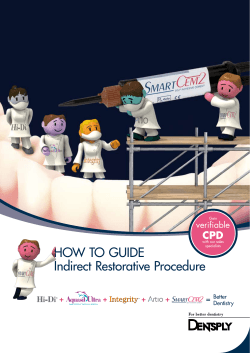 HOW TO GUIDE Indirect Restorative Procedure CPD verifiable