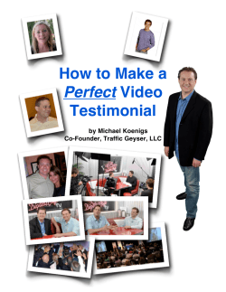 How to Make a Testimonial Perfect