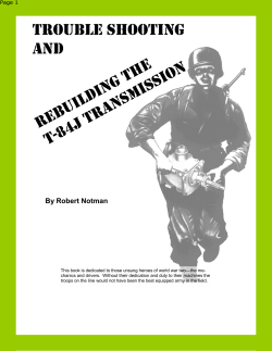 REBUILDING THE 84J TRANSMISSION -