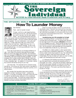 How To Launder Money THE OFFSHORE WORLD