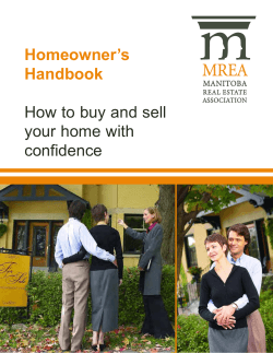Homeowner’s Handbook How to buy and sell your home with