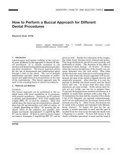 How to Perform a Buccal Approach for Different Dental Procedures