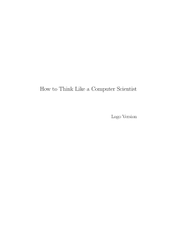 How to Think Like a Computer Scientist Logo Version