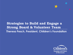 Strategies to Build and Engage a Strong Board &amp; Volunteer Team