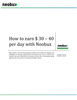 How to earn $ 30 – 40 per day with Neobux