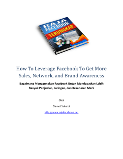 How To Leverage Facebook To Get More