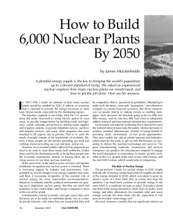 How to Build 6,000 Nuclear Plants By 2050 by James Muckerheide