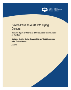 How to Pass an Audit with Flying Colours